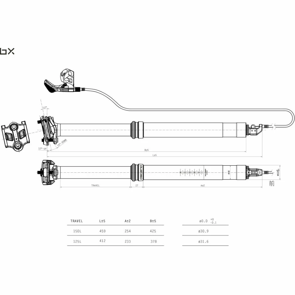Tige De Selle Télescopique Brand-X Ascend 10 Tige De Selle Télescopique Brand-X Ascend – Image 8