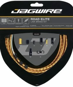 Jagwire Road Elite Link Brake Kit -Vélos de route Magasin de vente Jagwire Road Elite Link Brake Kit Brake Cables Gold JCK702
