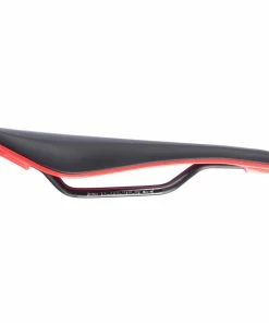 Selle Nukeproof Vector DH Comp (chrome-molybdène) -Vélos de route Magasin de vente Nukeproof Vector DH Comp Cro Mo Saddle Performance Saddles Black Red NotSet 1
