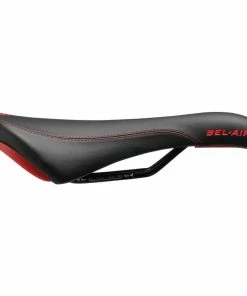 Selle SDG Bel Air (rails En Acier) -Vélos de route Magasin de vente sdg bel air saddle blk red side